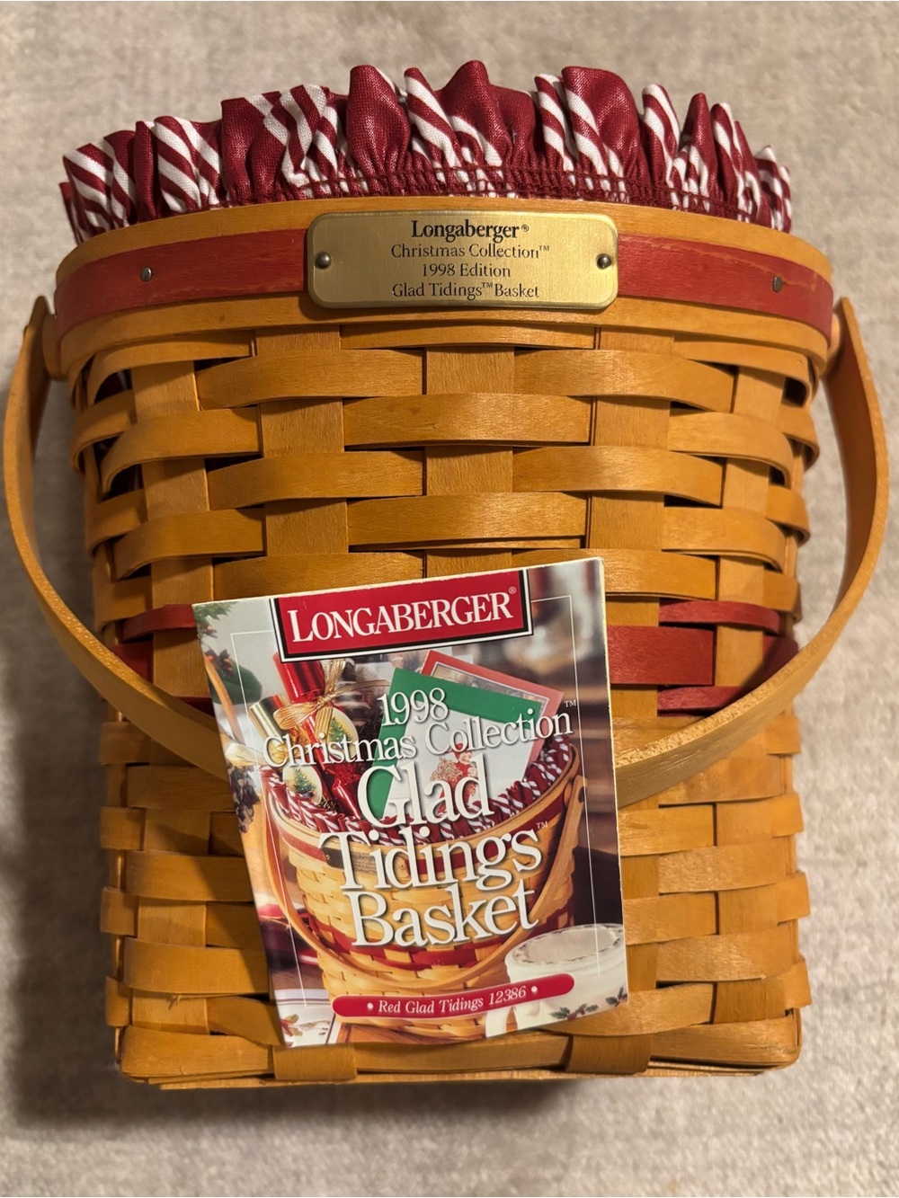 Longaberger 1998 Christmas Glad Tiding Basket